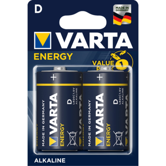 BLISTER PILAS VARTA ALCALINAS ENERGY LR20 Pilas