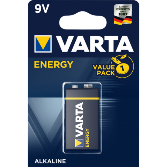 BLISTER PILAS VARTA ALCALINA ENERGY 6LR61 Pilas