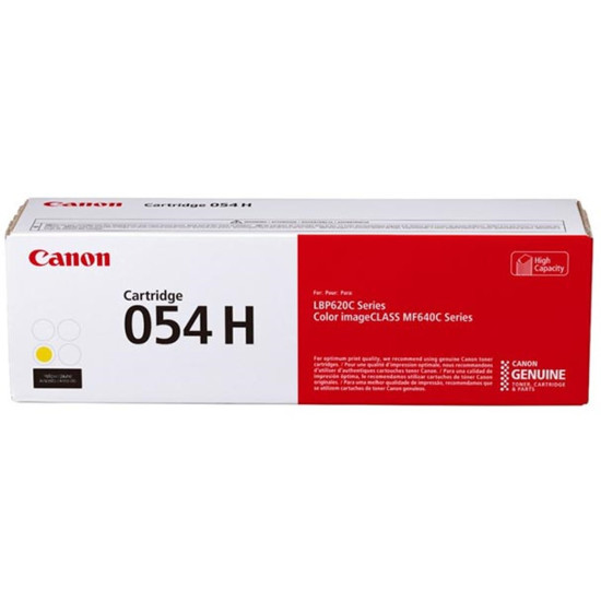 TONER CANON 054H AMARILLO 2300 PAG Consumibles impresión láser