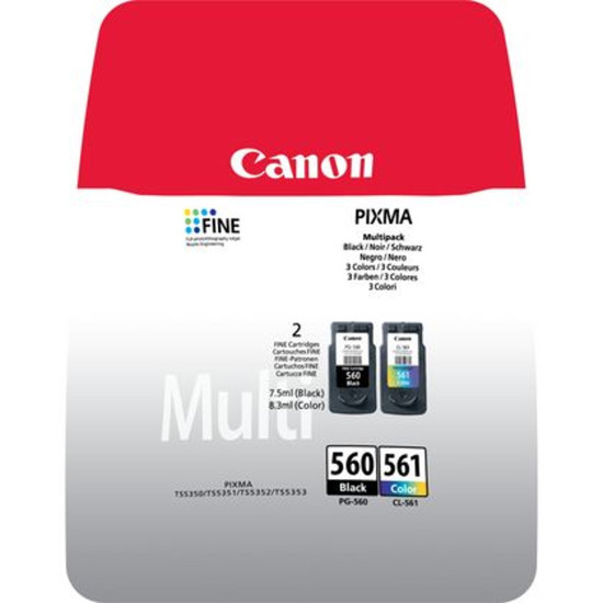 MULTIPACK CANON PG - 560 + CL - 561 Consumibles impresión de tinta