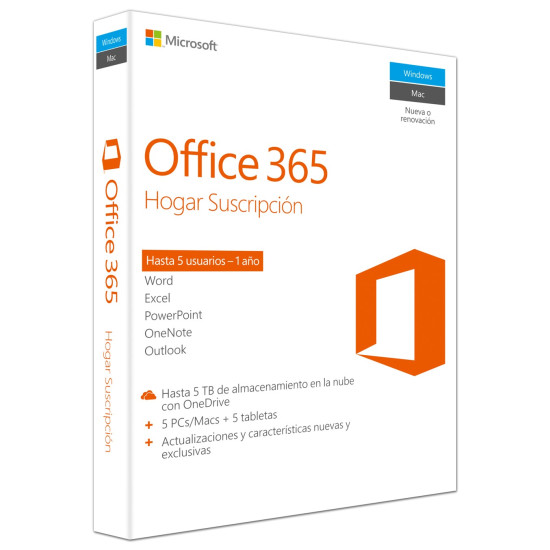 MICROSOFT OFFICE 365 FAMILY ESD 6 Paquetes integrados