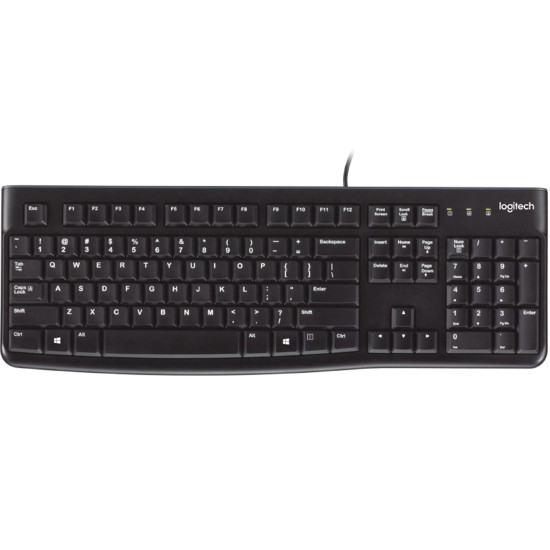 TECLADO LOGITECH K120 USB NEGRO BELGA Teclados