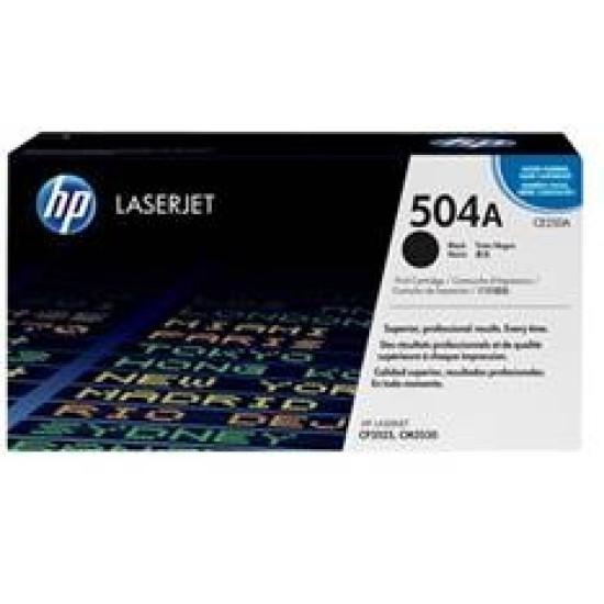 TONER HP 504A CE250A NEGRO 5000 Consumibles impresión láser