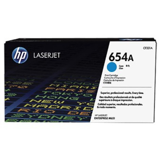 TONER HP 654A CF331A CIAN 15000 Consumibles impresión láser