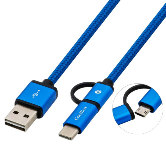 CABLE MULTI USB 2.0 COOLBOX CARGA Cable de datos