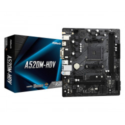 PLACA BASE ASROCK AM4 A520M - HDV M - ATX