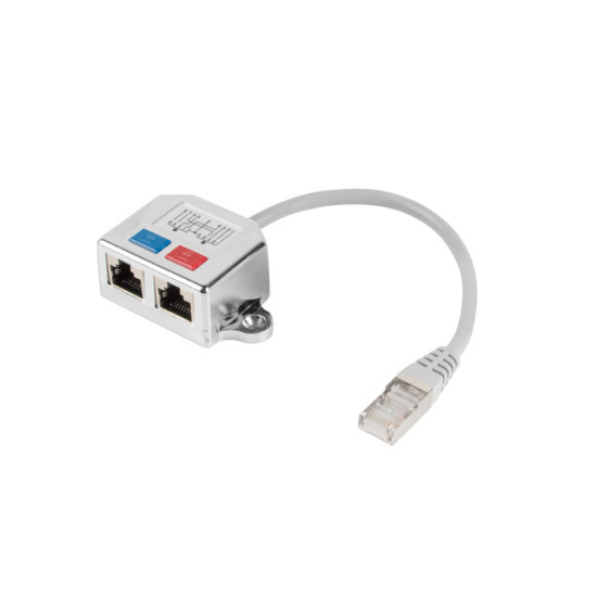 ADAPTADOR LANBERG SPLITTER ETHERNET FTP RJ45 Convertidores