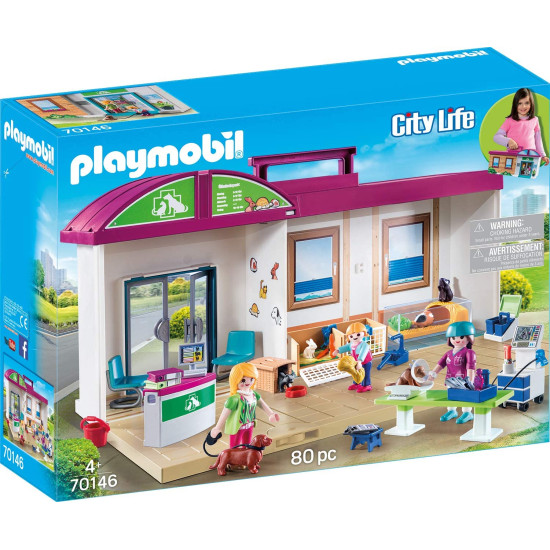 PLAYMOBIL CLINICA VETERINARIA MALETIN Playmobils