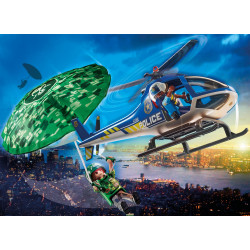 PLAYMOBIL CIUDAD HELICOPTERO POLICIA PERSECUCION EN