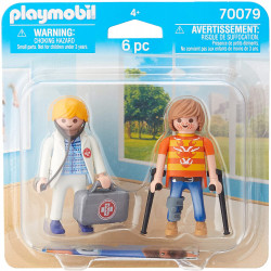 PLAYMOBIL DUO PACK DOCTORA Y PACIENTE