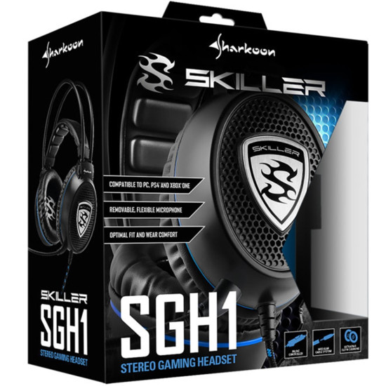 AURICULARES GAMING SHARKOON SKILLER SGH1 NEGRO Auriculares