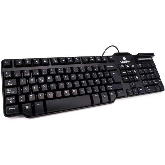 TECLADO COOLBOX CON LECTOR DNIIE COO - TEC02DNI Teclados