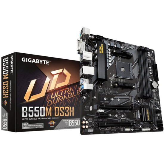 PLACA BASE GIGABYTE B550M DS3H AM4 Placas base