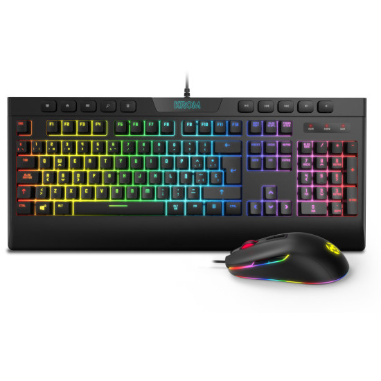 PACK KROM RGB TECLADO MEMBRANA Y Teclados