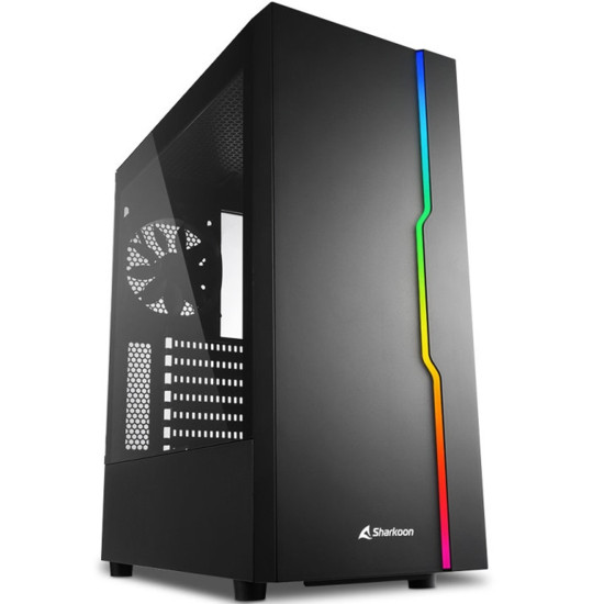 CAJA SHARKOON RGB SLIDER ATX 2XUSB3.0 Cajas