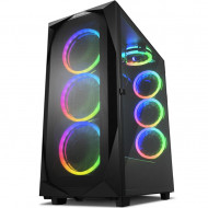 CAJA ATX SHARKOON REV300 2XUSB3.0 RGB