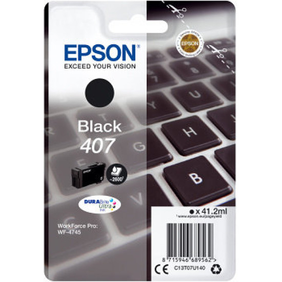 CARTUCHO TINTA EPSON 407 NEGRO Consumibles impresión de tinta