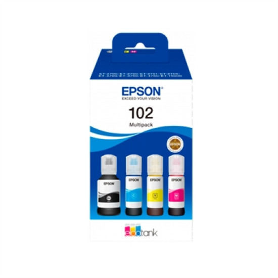 MULTIPACK BOTELLAS TINTA EPSON ECOTANK 102 Consumibles impresión de tinta