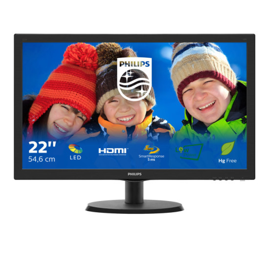 MONITOR PHILIPS 21.5PULGADAS 223V5LHSB2 FHD 5MS Monitores