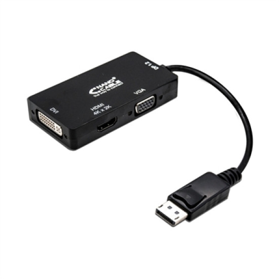 CONVERSOR DISPLAYPORT A VGA DVI HDMI Cables audio - vídeo