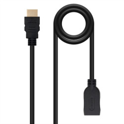 CABLE HDMI 2.0 NANOCABLE 1M MACHO - HEMBRA