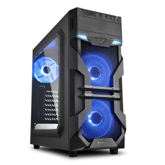 CAJA ORDENADOR GAMING SHARKOON VG7 - W ATX Cajas