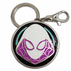 LLAVERO METALICO SEMIC STUDIOS LOGO SPIDER - GWEN