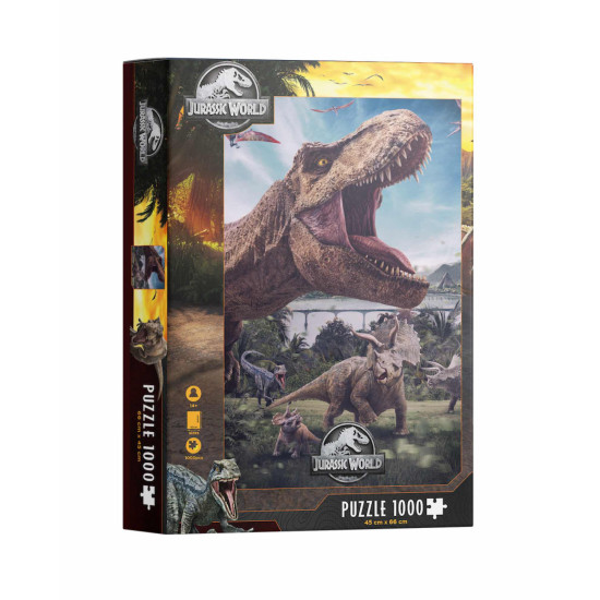 PUZLE 1000 POSTER COMPO REX JURASSIC Puzzles