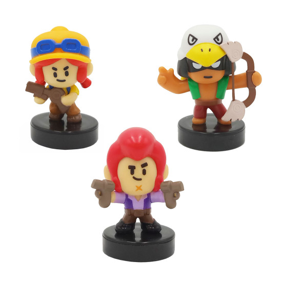 FIGURAS BRAWL STARS CAJA PACK 3 Figuras