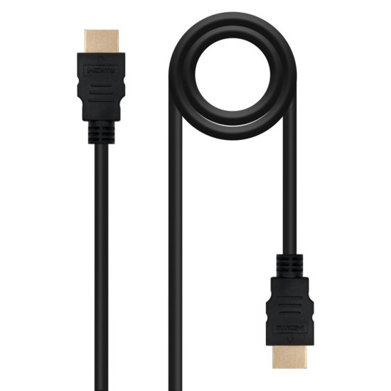 CABLE NANOCABLE HDMI MACHO - MACHO NEGRO 1M Cables audio - vídeo