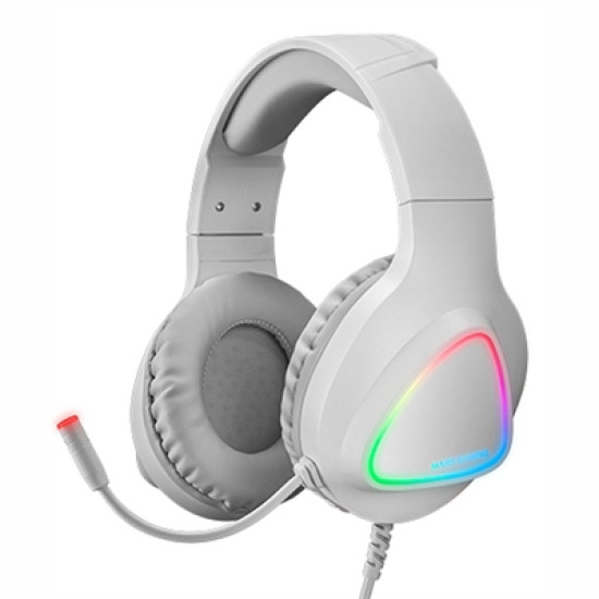 AURICULARES MARS GAMING MH222 RGB BLANCO Auriculares