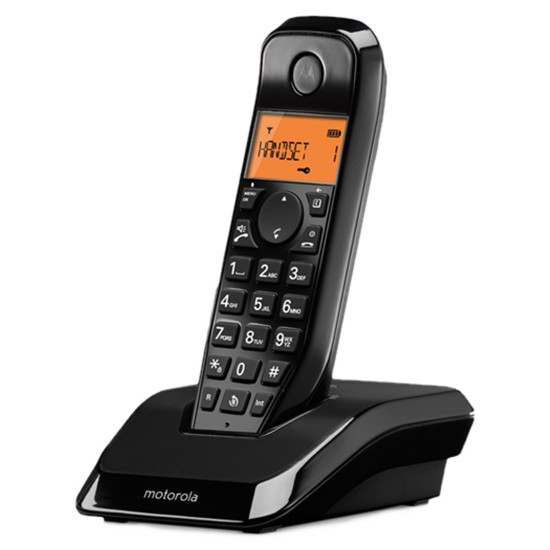 TELEFONO FIJO MOTOROLA INALAMBRICO S1201 NEGRO Teléfonos fijos