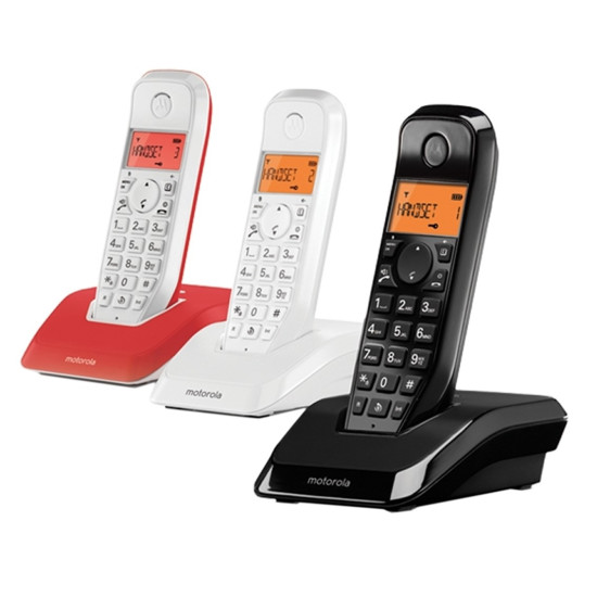 TELEFONO FIJO MOTOROLA INALAMBRICO S1203 TRIO Teléfonos fijos