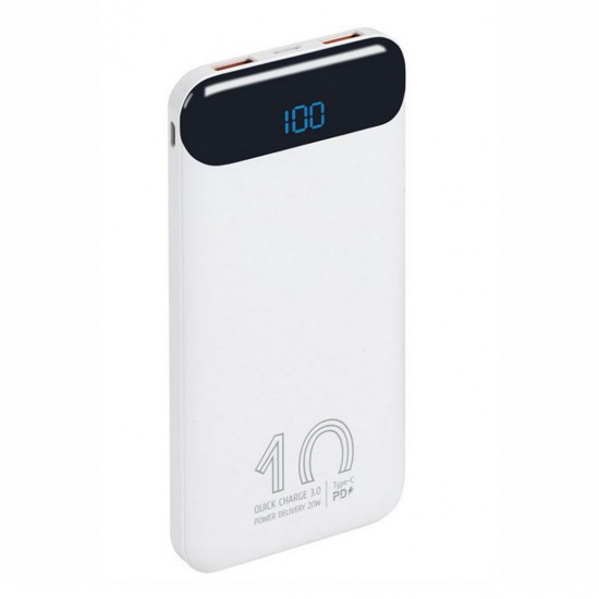 POWERBANK RIVACASE VA2540 10000MAH LCD BLANCO Powerbanks