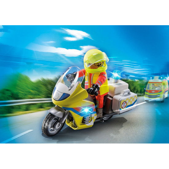 PLAYMOBIL MOTO EMERGENCIAS CON LUZ INTERMIENTE Playmobils