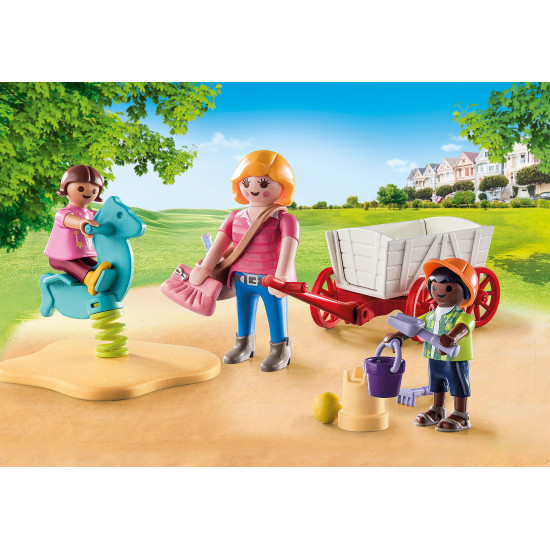 PLAYMOBIL STARTER PACK EDUCADORA CON CARRITO Playmobils