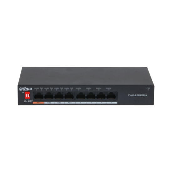 SWITCH DAHUA DH - PFS3008 - 8ET - 60 POE 8 PUERTOS Switch