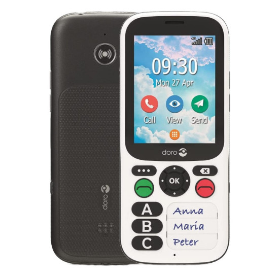 TELEFONO MOVIL DORO 780X BLACK WHITE Teléfonos móviles