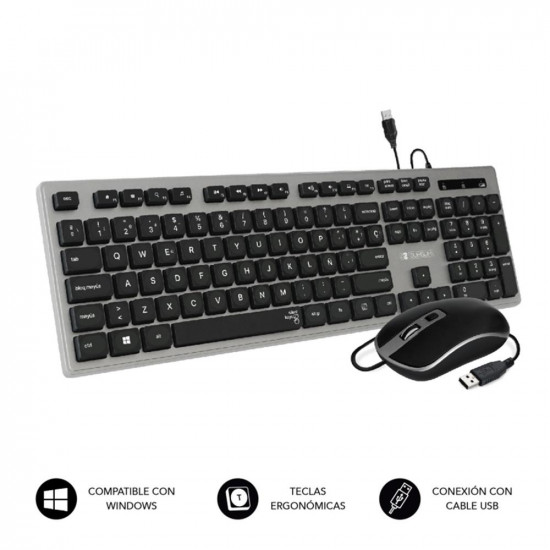 TECLADO + RATON SUBBLIM SUBKBC - CEKE50 Teclados