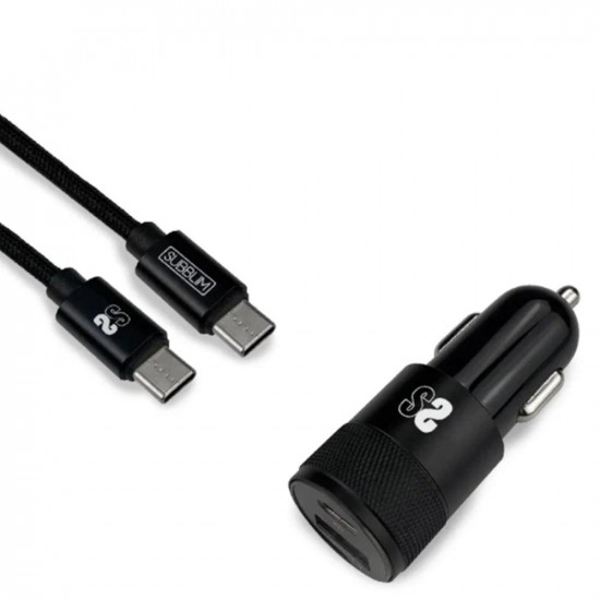 CARGADOR COCHE SUBBLIM 18W USB TIPO Baterías y cargadores portátiles