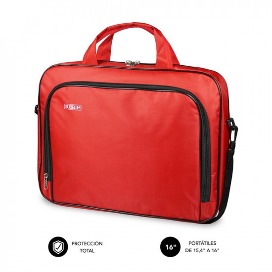 MALETIN SUBBLIM OXFORD PORTATIL 15.4PULGADAS - 16PULGADAS ROJO Maletines - mochilas y fundas