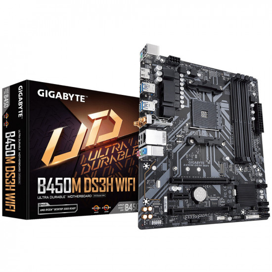 PLACA BASE GIGABYTE B450M DS3H WIFI Placas base