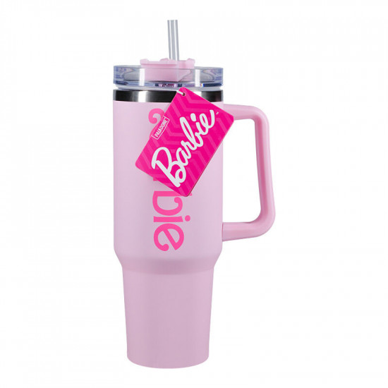 VASO TERMO CON PAJITA PALADONE BARBIE Tazas y vasos