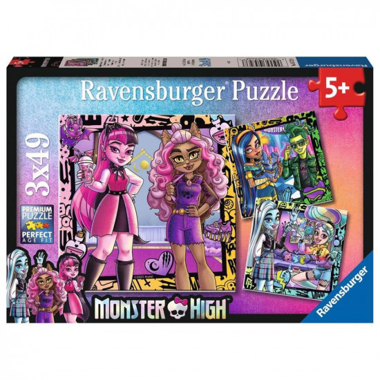 PUZZLE RAVENSBURGER MONSTER HIGH 3X49 Puzzles