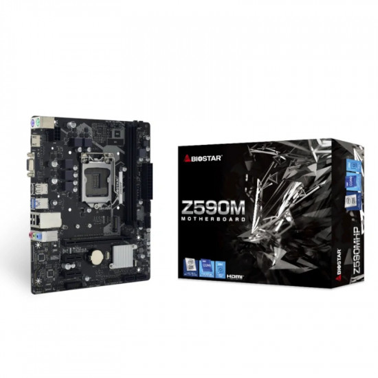 PLACA BASE BIOSTAR Z590MHP MATX LGA1200 Placas base