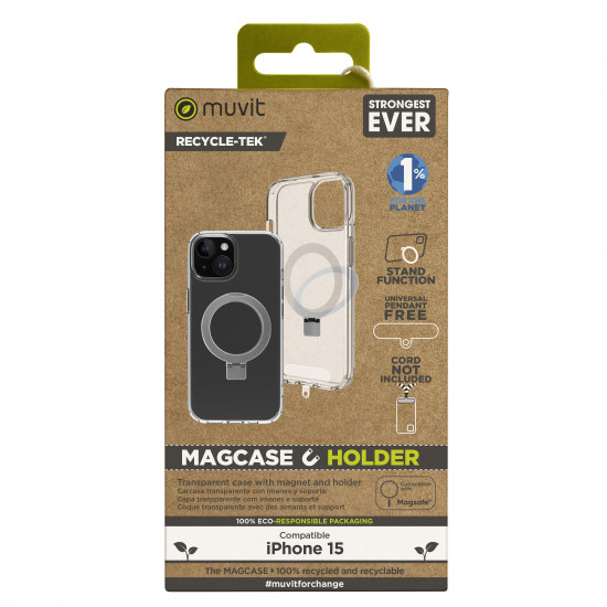 FUNDA MUVIT RECYCLETEK MAGSAFE + SOPORTE Fundas y carcasas para moviles