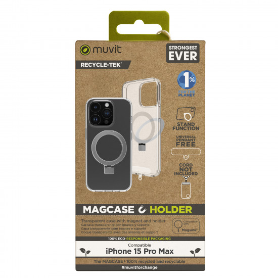 FUNDA MUVIT RECYCLETEK MAGSAFE + SOPORTE Fundas y carcasas para moviles