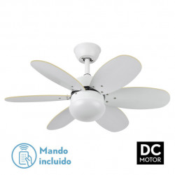 VENTILADOR DC ALVES 2XE27 BLANCO CON