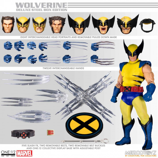 FIGURA MEZCO TOYZ MARVEL DELUXE WOLVERINE Figuras