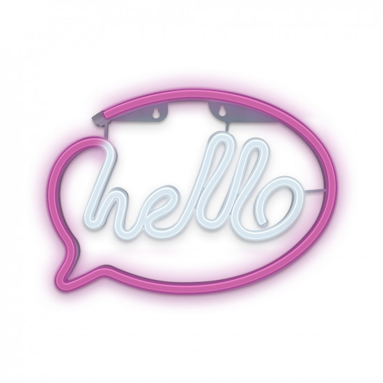 LAMPARA FOREVER NEON LED HELLO PINK Lámparas